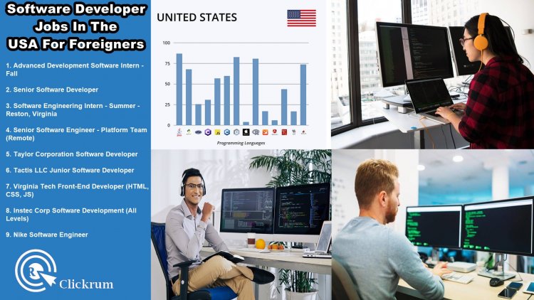 Software Developer Jobs In The USA For Foreigners